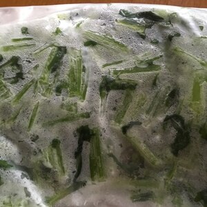 節約レシピ☆大根葉の冷凍保存☆